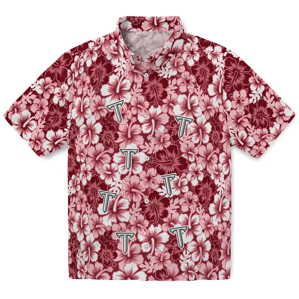 Troy Trojans Hawaiian Shirt - Hibiscus Blooms | Hula Hawaiian Shirts