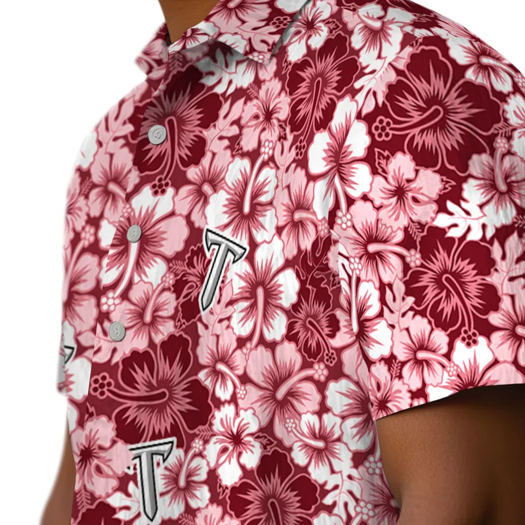 Troy Trojans Hawaiian Shirt - Hibiscus Blooms | Hula Hawaiian Shirts