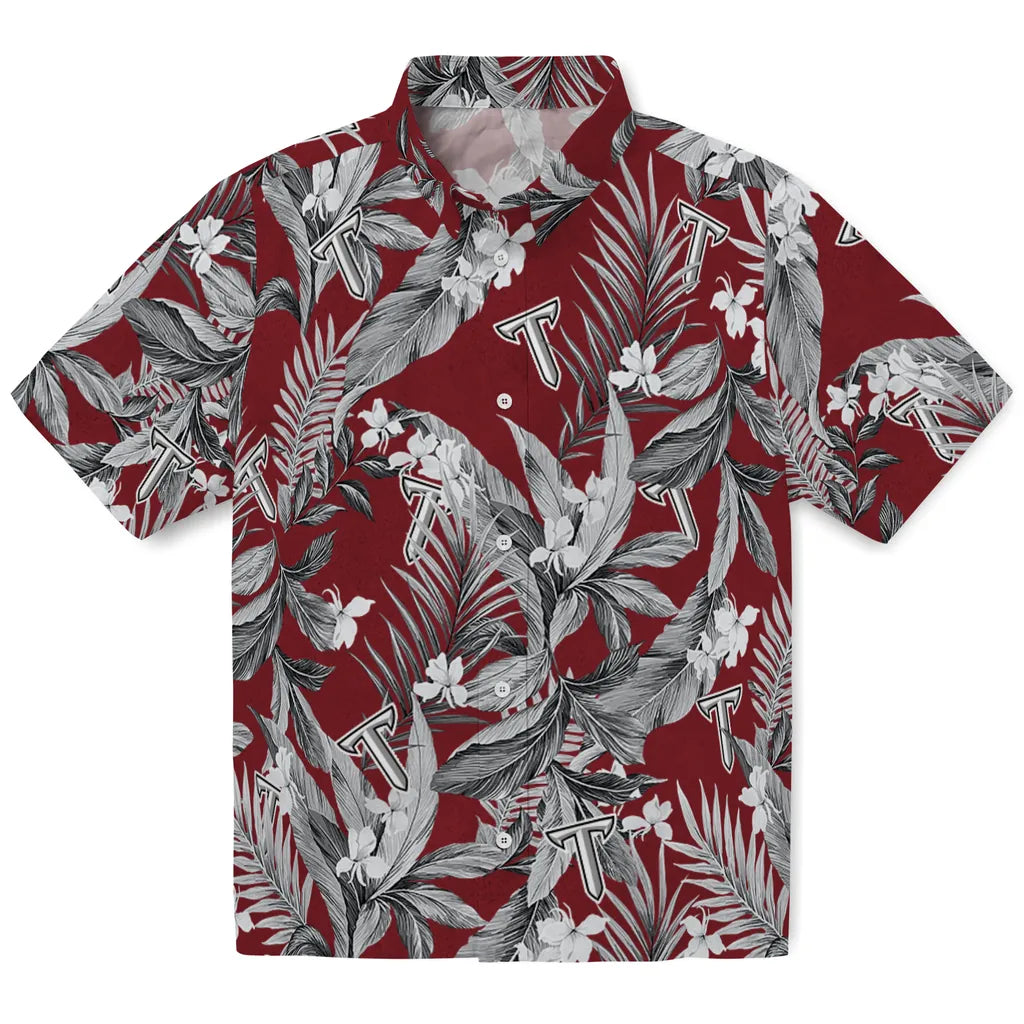 Troy Trojans Hawaiian Shirt - Palm Leaves | Hula Hawaiian Shirts