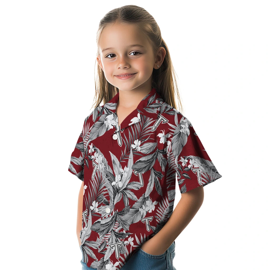 Troy Trojans Hawaiian Shirt - Palm Leaves | Hula Hawaiian Shirts