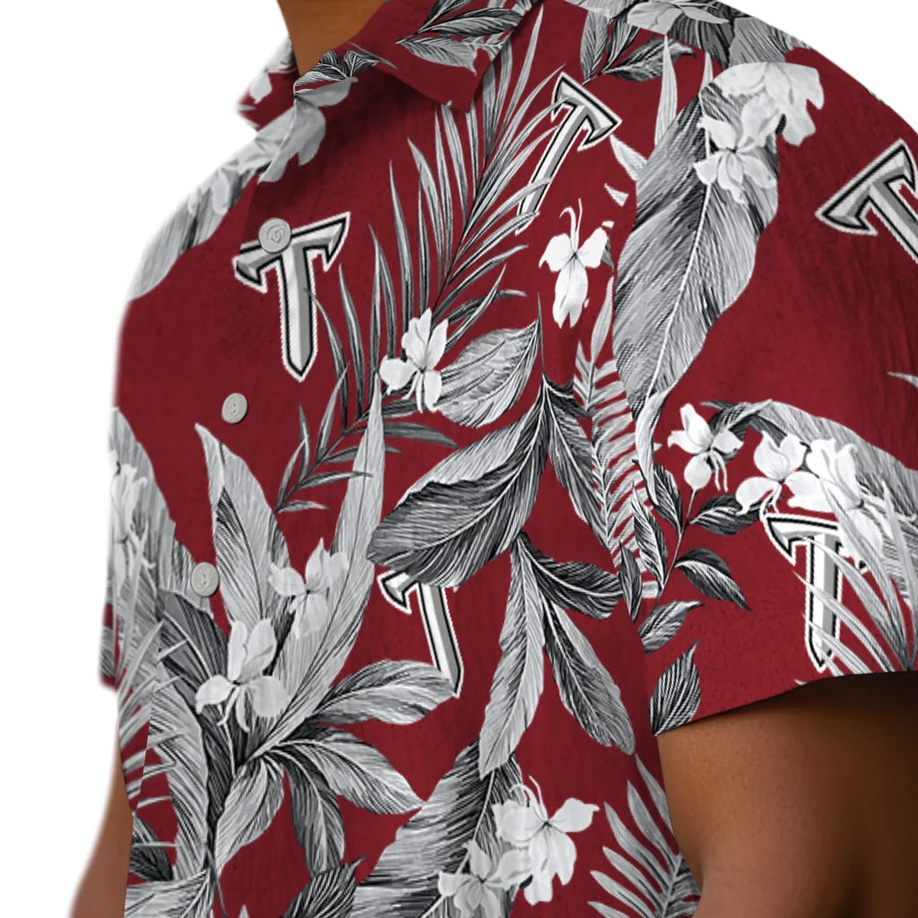 Troy Trojans Hawaiian Shirt - Palm Leaves | Hula Hawaiian Shirts