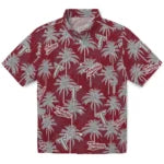 Troy Trojans Hawaiian Shirt - Palm Tree Motif | Hula Hawaiian Shirts