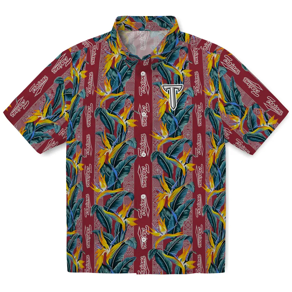 Troy Trojans Hawaiian Shirt - Paradise Vines | Hula Hawaiian Shirts