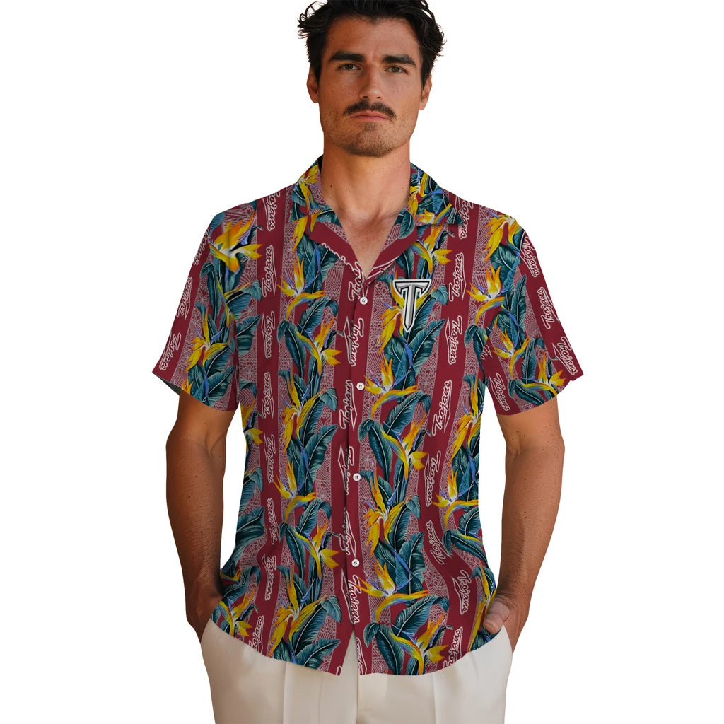 Troy Trojans Hawaiian Shirt - Paradise Vines | Hula Hawaiian Shirts