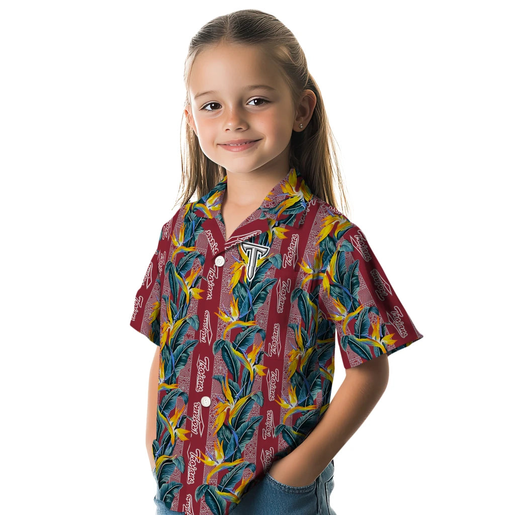 Troy Trojans Hawaiian Shirt - Paradise Vines | Hula Hawaiian Shirts