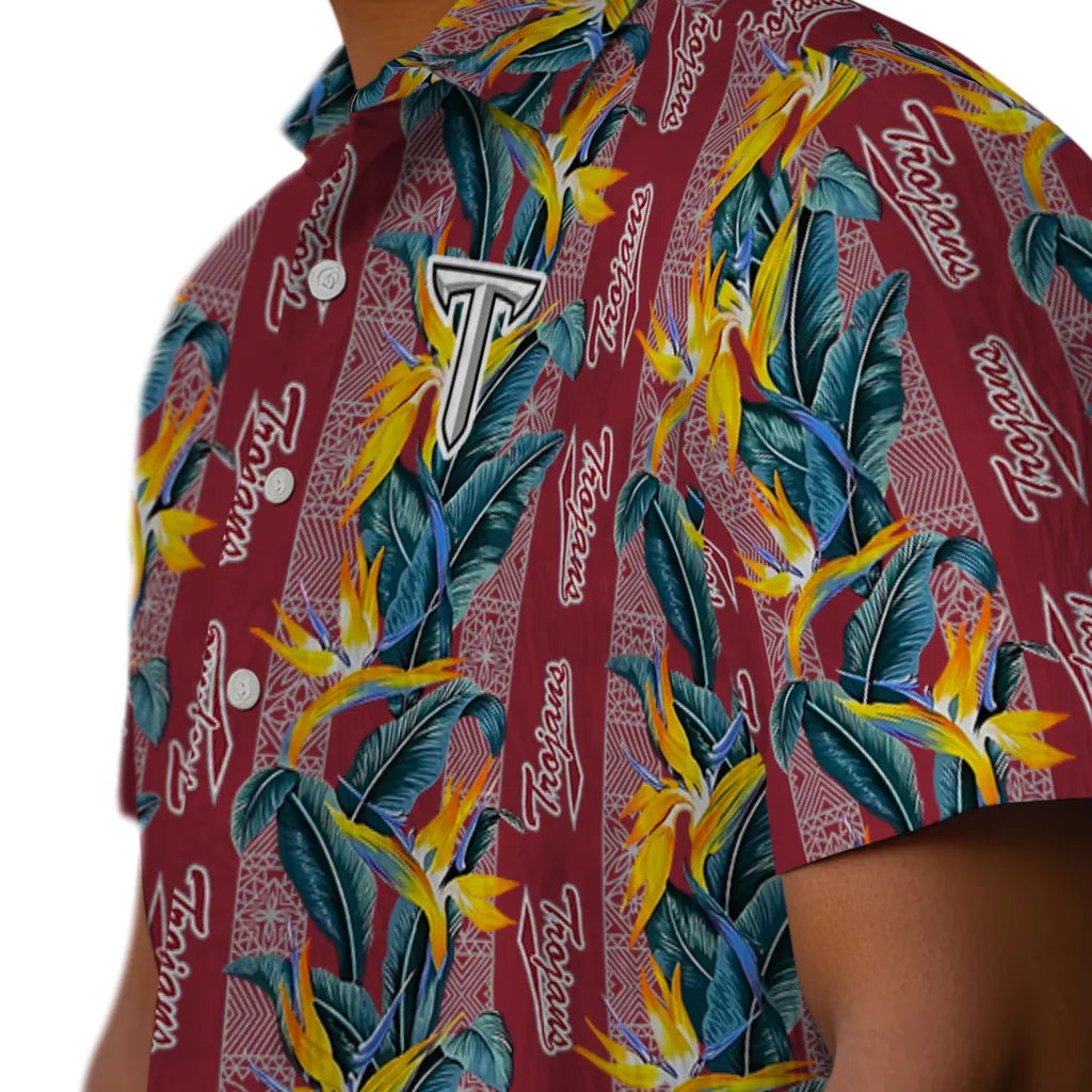 Troy Trojans Hawaiian Shirt - Paradise Vines | Hula Hawaiian Shirts