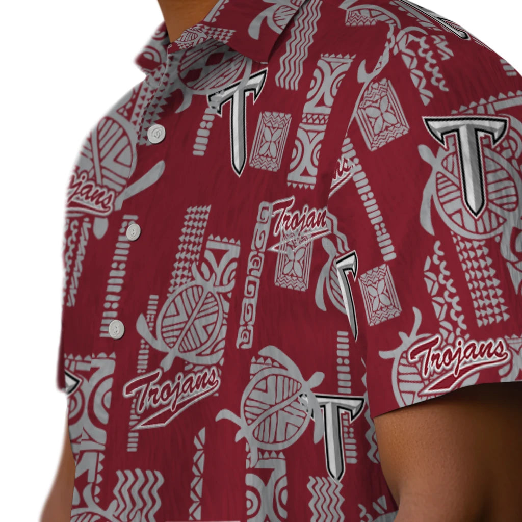 Troy Trojans Hawaiian Shirt - Turtle Lines | Hula Hawaiian Shirts