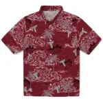 Troy Trojans Hawaiian Shirt - Wave Palm | Hula Hawaiian Shirts
