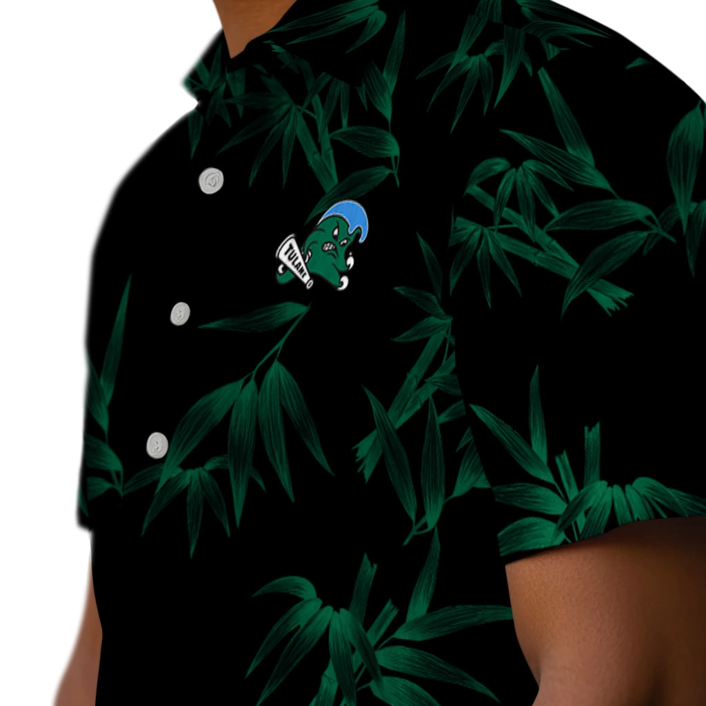 Tulane Green Wave Hawaiian Shirt - Bamboo Branches | Hula Hawaiian Shirts