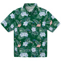 Tulane Green Wave Hawaiian Shirt - Flamingo and Hibiscus | Hula Hawaiian Shirts