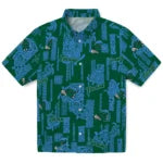 Tulane Green Wave Hawaiian Shirt - Turtle Lines | Hula Hawaiian Shirts