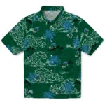 Tulane Green Wave Hawaiian Shirt - Wave Palm | Hula Hawaiian Shirts