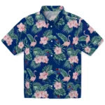 Tulsa Golden Hurricane Hawaiian Shirt - Flamingo and Hibiscus | Hula Hawaiian Shirts