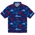 Tulsa Golden Hurricane Hawaiian Shirt - Palm And Clouds | Hula Hawaiian Shirts