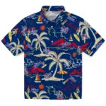 Tulsa Golden Hurricane Hawaiian Shirt - Palm Tree Island | Hula Hawaiian Shirts