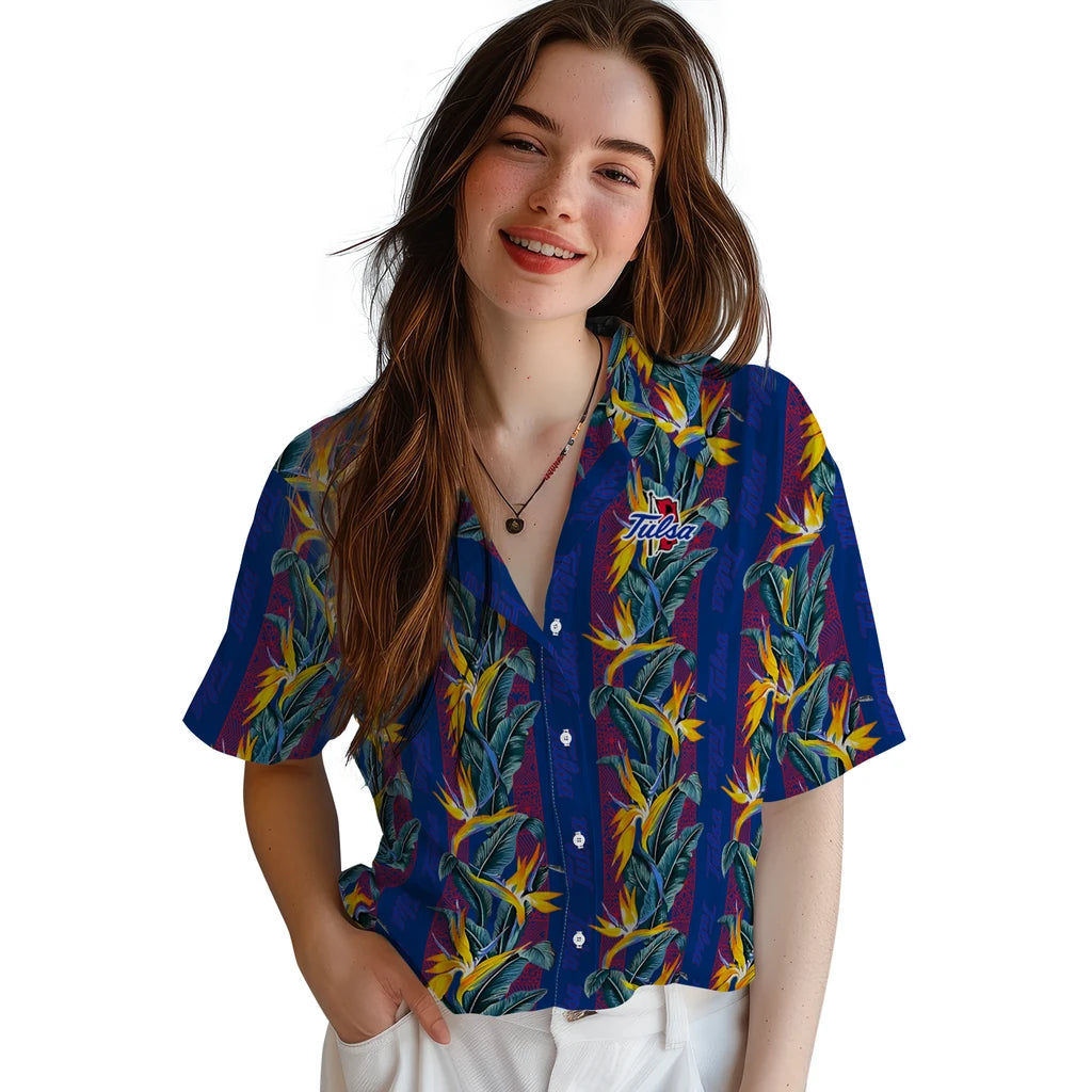 Tulsa Golden Hurricane Hawaiian Shirt - Paradise Vines | Hula Hawaiian Shirts