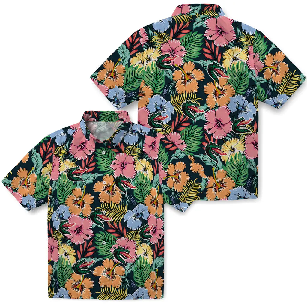 UAB Blazers Hawaiian Shirt - Brilliant Hibiscus Garden | Hula Hawaiian Shirts