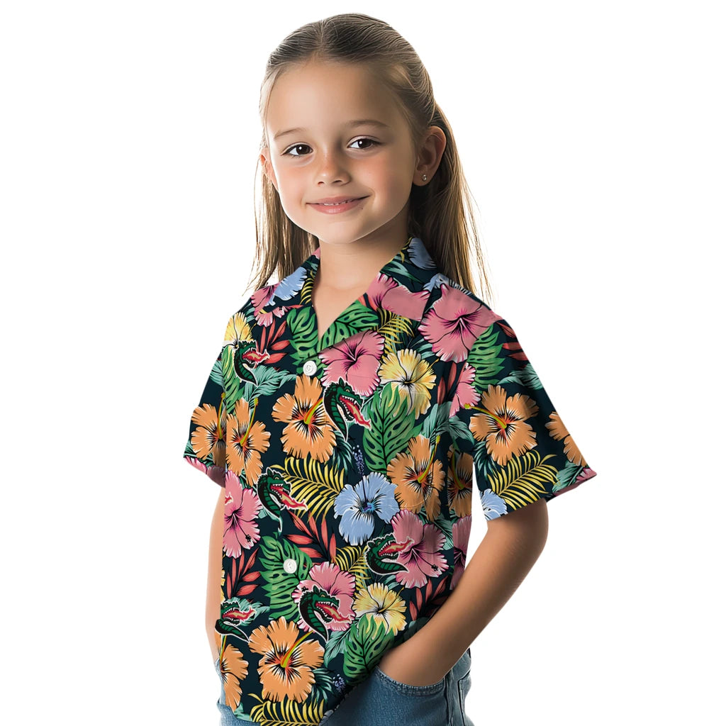 UAB Blazers Hawaiian Shirt - Brilliant Hibiscus Garden | Hula Hawaiian Shirts