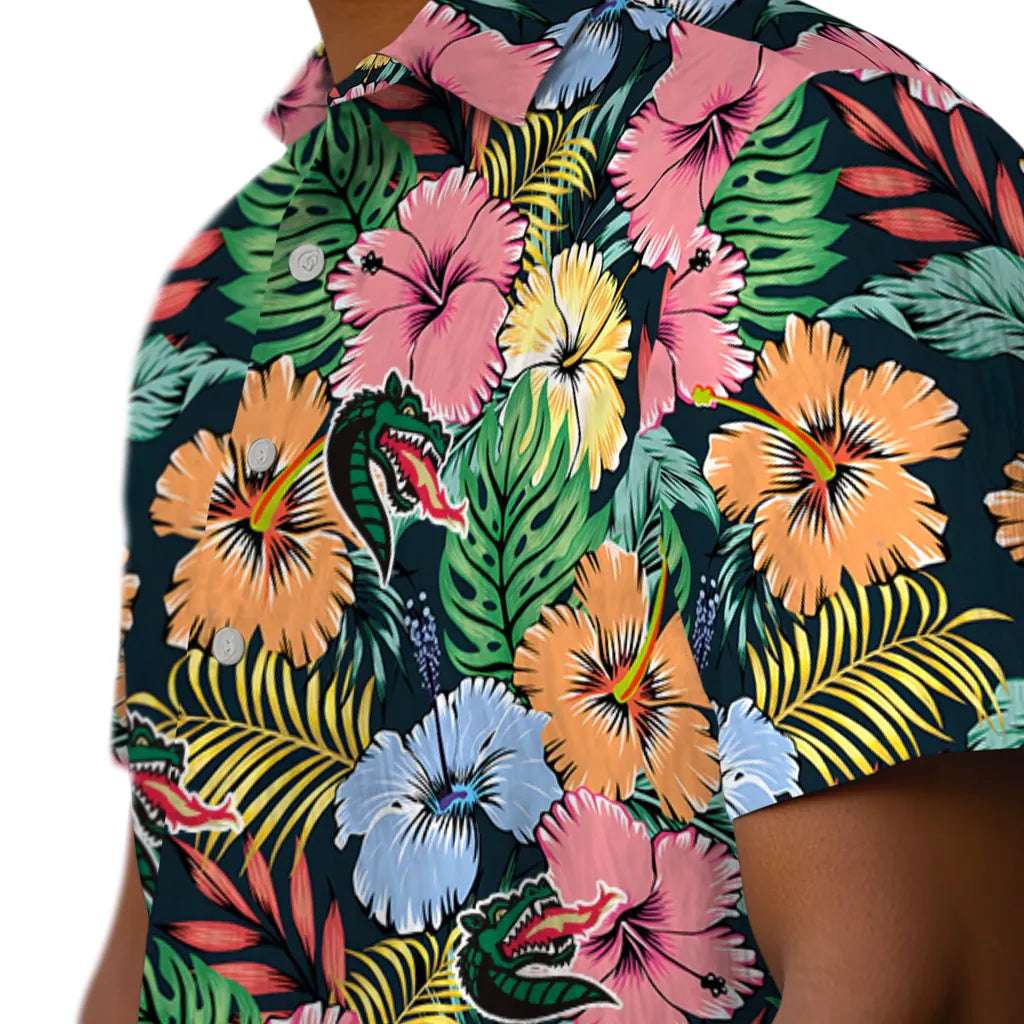 UAB Blazers Hawaiian Shirt - Brilliant Hibiscus Garden | Hula Hawaiian Shirts