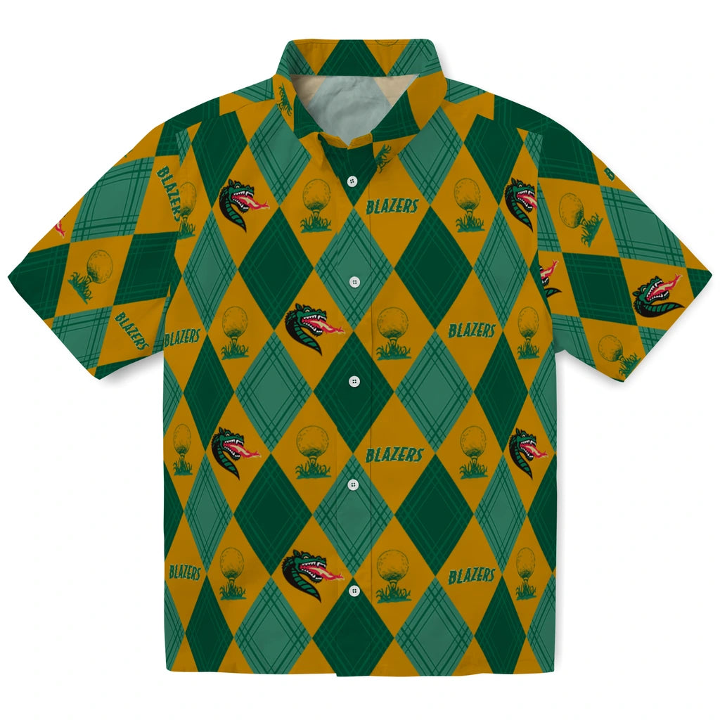 UAB Blazers Hawaiian Shirt - Golfing Plaid | Hula Hawaiian Shirts