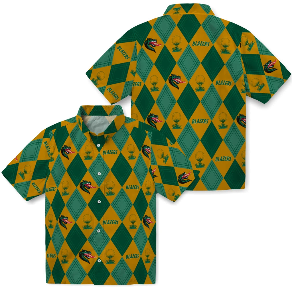 UAB Blazers Hawaiian Shirt - Golfing Plaid | Hula Hawaiian Shirts