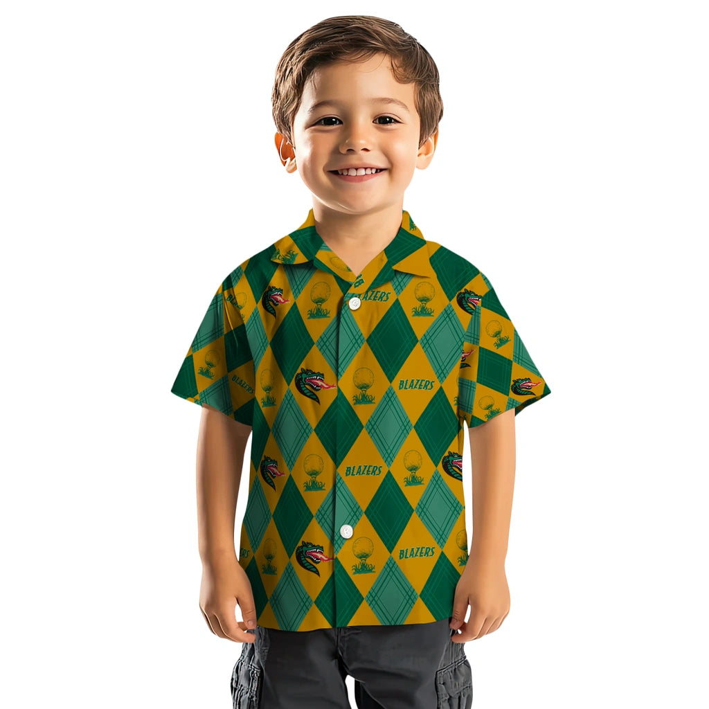 UAB Blazers Hawaiian Shirt - Golfing Plaid | Hula Hawaiian Shirts