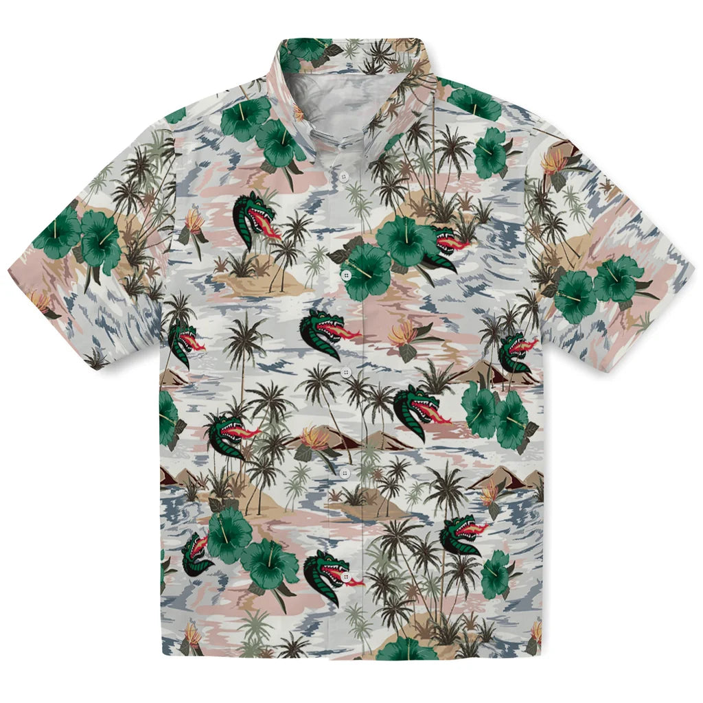 UAB Blazers Hawaiian Shirt - Hibiscus Seaside | Hula Hawaiian Shirts
