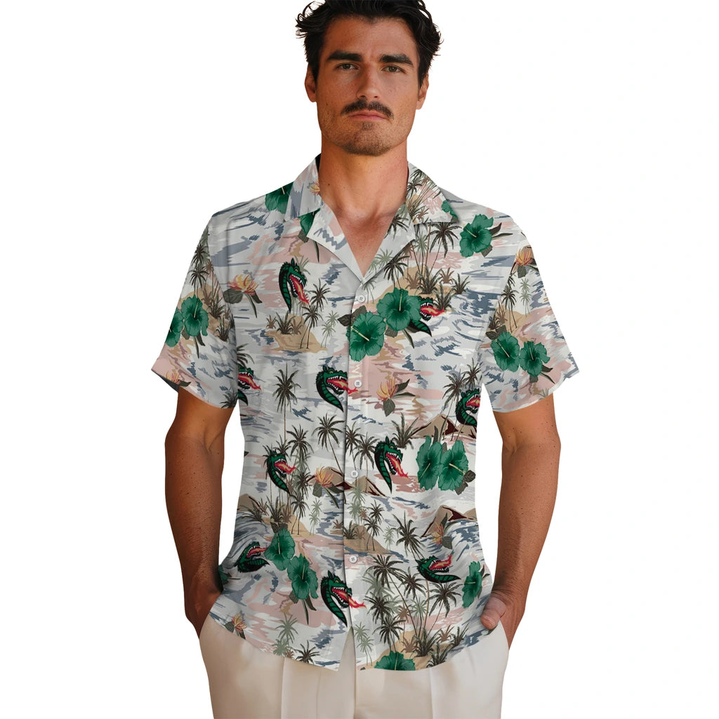 UAB Blazers Hawaiian Shirt - Hibiscus Seaside | Hula Hawaiian Shirts