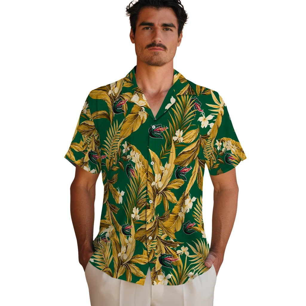 UAB Blazers Hawaiian Shirt - Palm Leaves | Hula Hawaiian Shirts