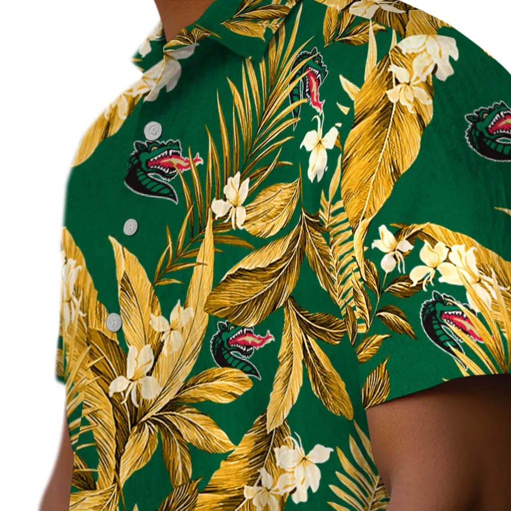 UAB Blazers Hawaiian Shirt - Palm Leaves | Hula Hawaiian Shirts