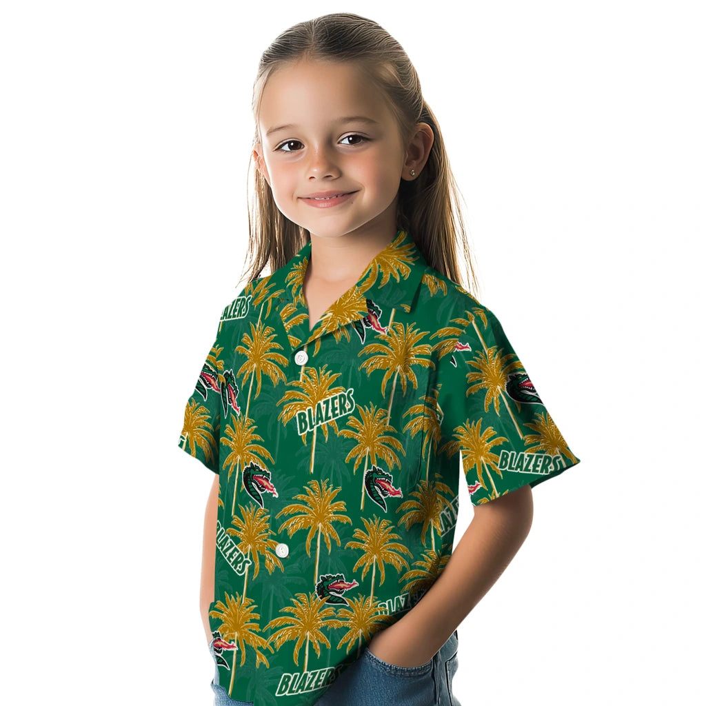 UAB Blazers Hawaiian Shirt - Palm Tree Motif | Hula Hawaiian Shirts