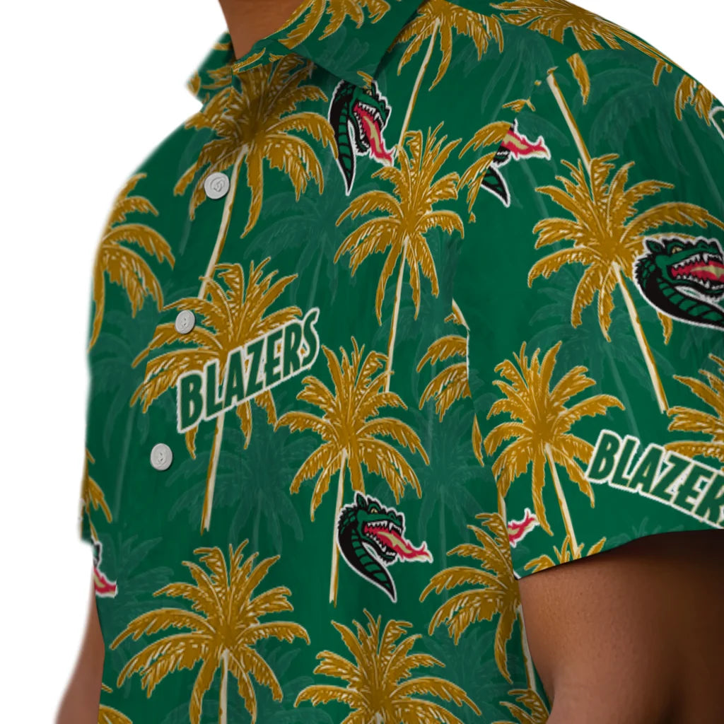 UAB Blazers Hawaiian Shirt - Palm Tree Motif | Hula Hawaiian Shirts