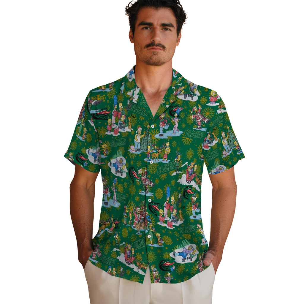 UAB Blazers Hawaiian Shirt - Simpsons Christmas | Hula Hawaiian Shirts