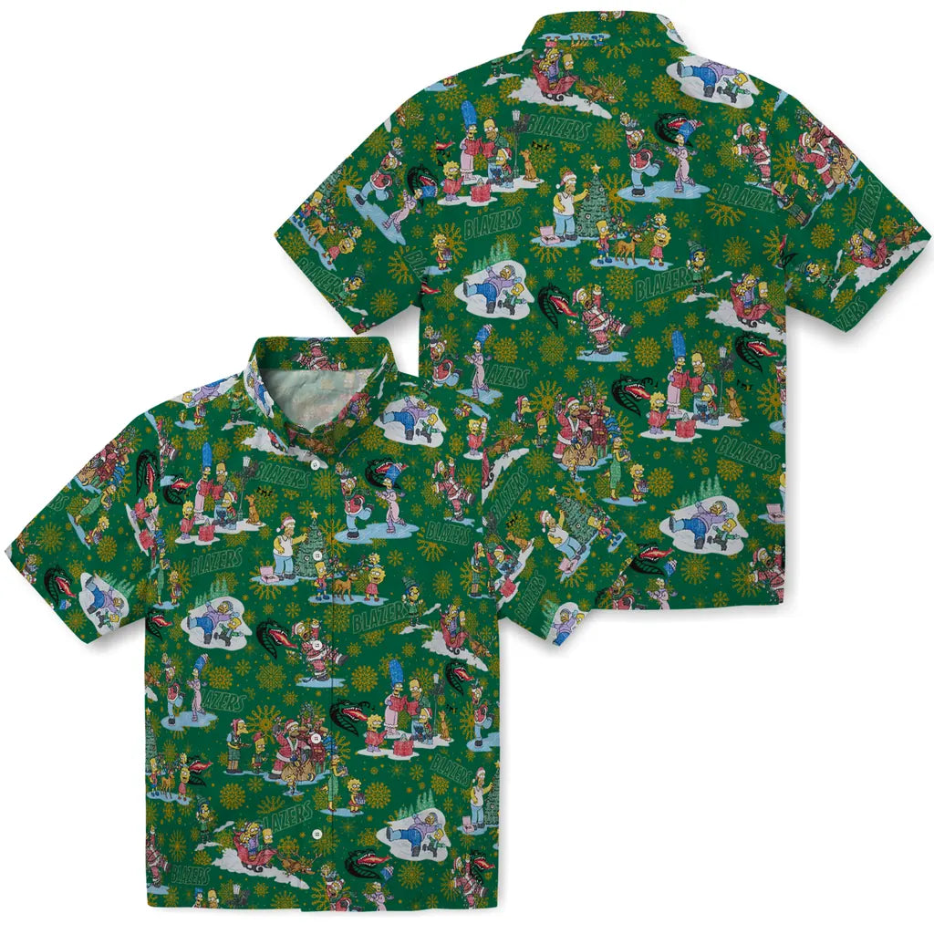 UAB Blazers Hawaiian Shirt - Simpsons Christmas | Hula Hawaiian Shirts