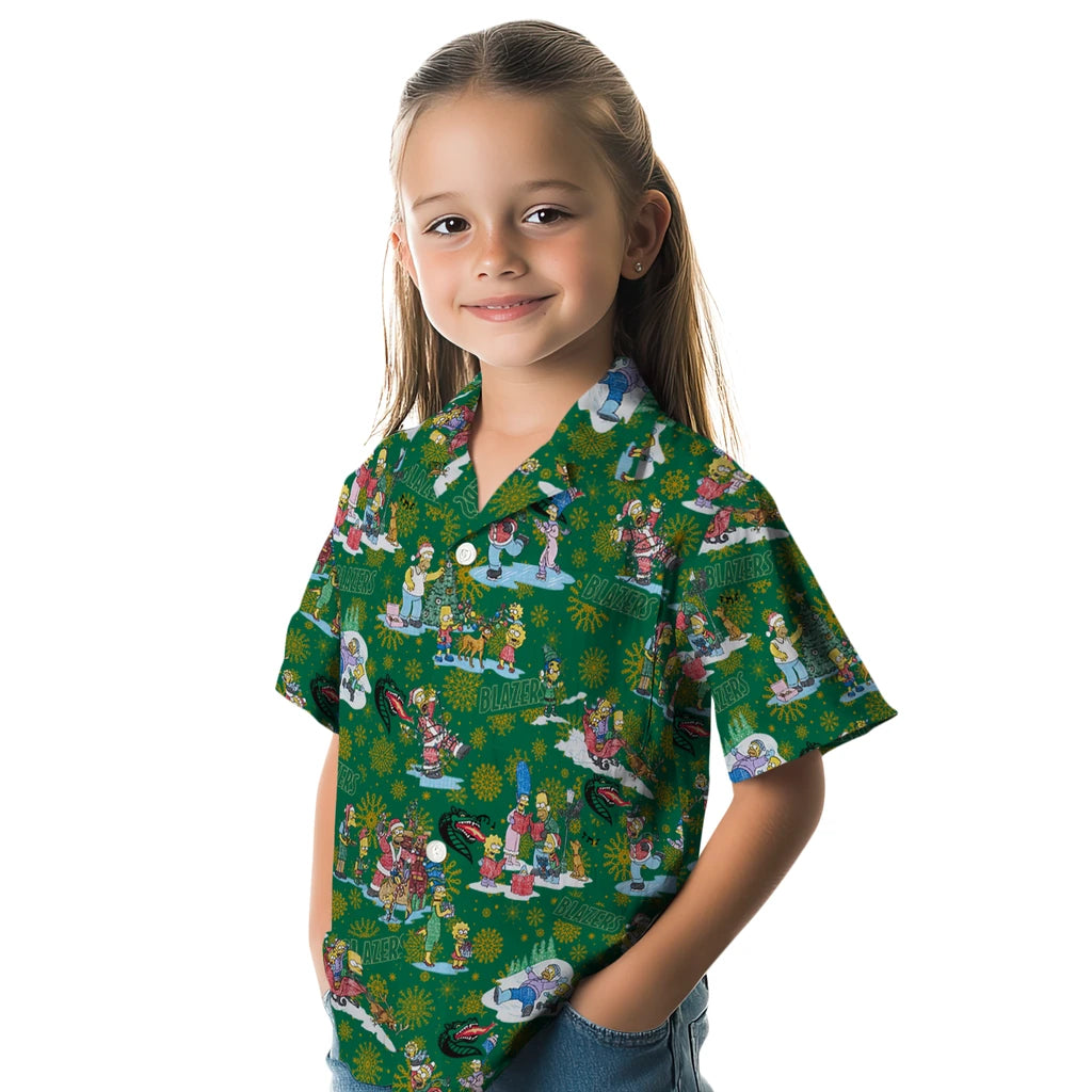 UAB Blazers Hawaiian Shirt - Simpsons Christmas | Hula Hawaiian Shirts