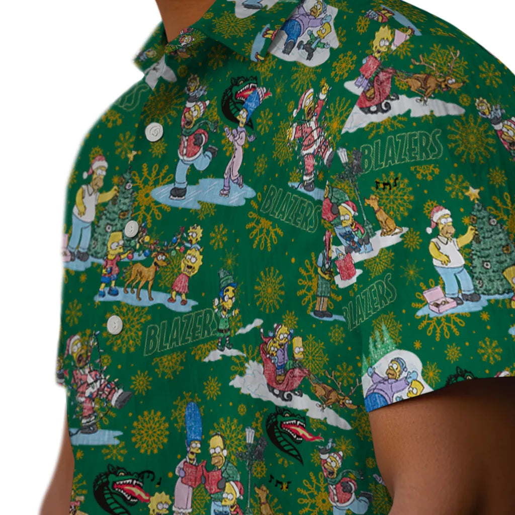 UAB Blazers Hawaiian Shirt - Simpsons Christmas | Hula Hawaiian Shirts