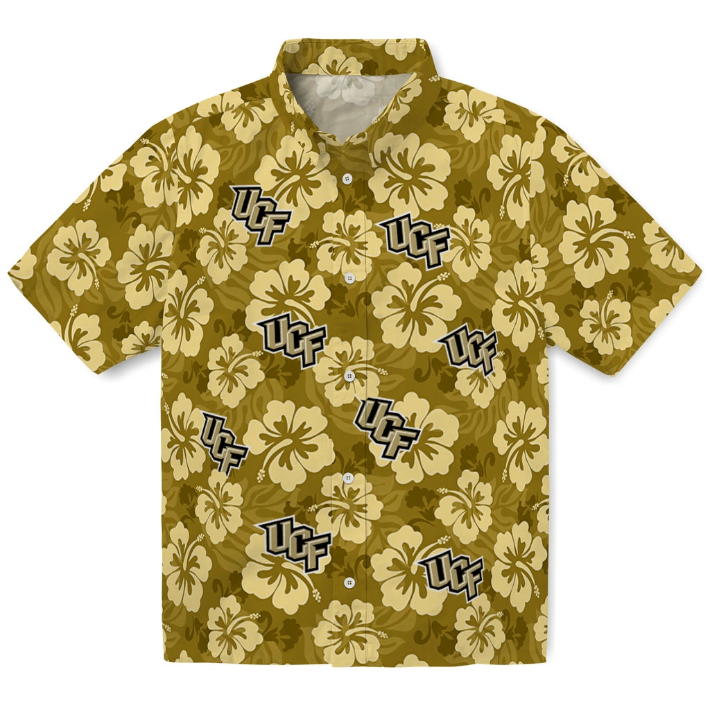 UCF Knights Hawaiian Shirt - Hibiscus Cluster | Hula Hawaiian Shirts