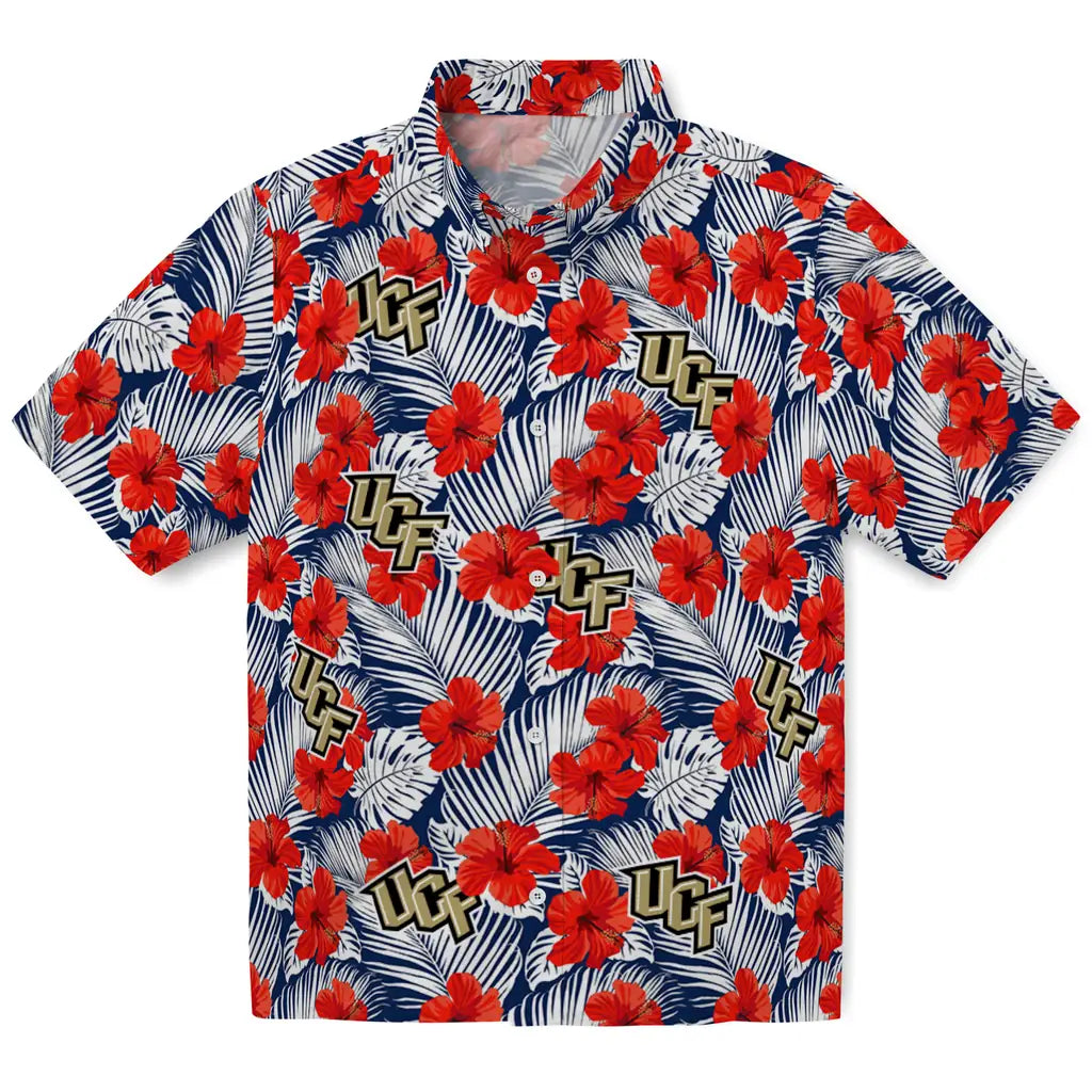 UCF Knights Hawaiian Shirt - Hibiscus Fiesta | Hula Hawaiian Shirts
