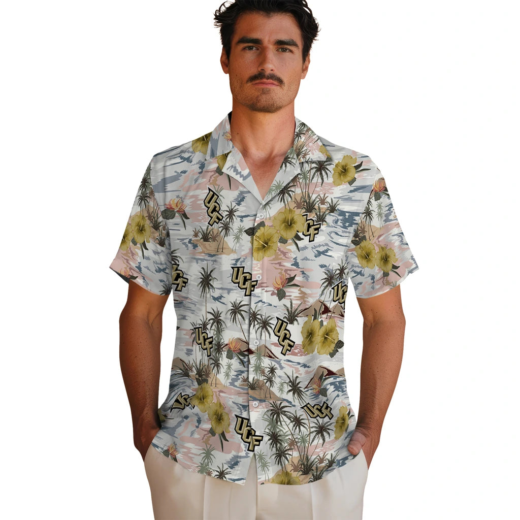 UCF Knights Hawaiian Shirt - Hibiscus Seaside | Hula Hawaiian Shirts
