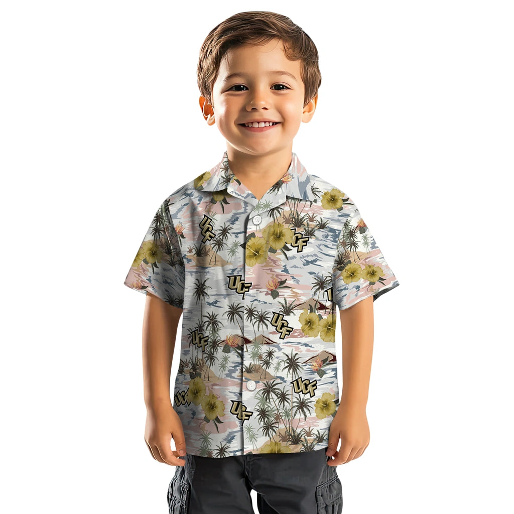 UCF Knights Hawaiian Shirt - Hibiscus Seaside | Hula Hawaiian Shirts