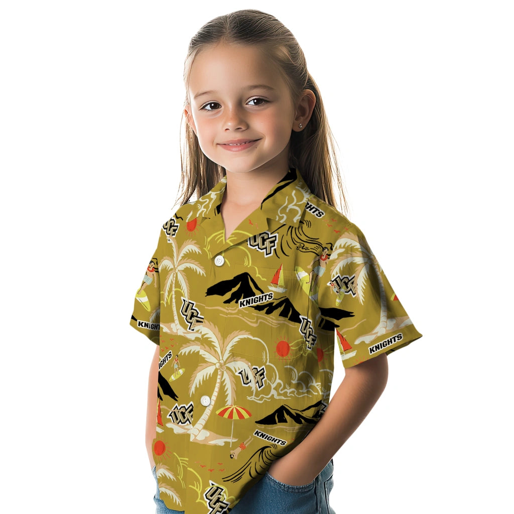 UCF Knights Hawaiian Shirt - Palm Tree Island | Hula Hawaiian Shirts