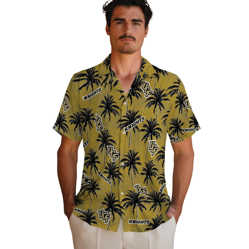 UCF Knights Hawaiian Shirt - Palm Tree Motif | Hula Hawaiian Shirts