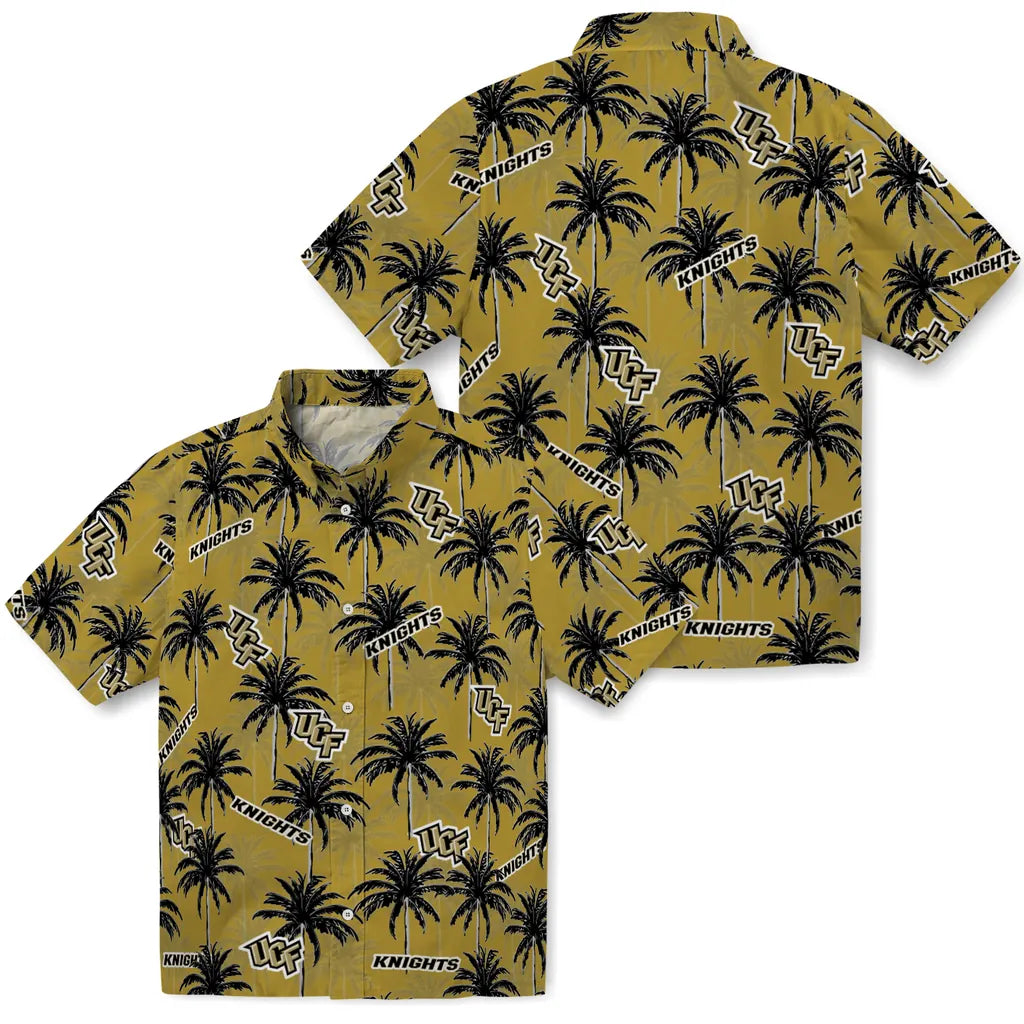 UCF Knights Hawaiian Shirt - Palm Tree Motif | Hula Hawaiian Shirts