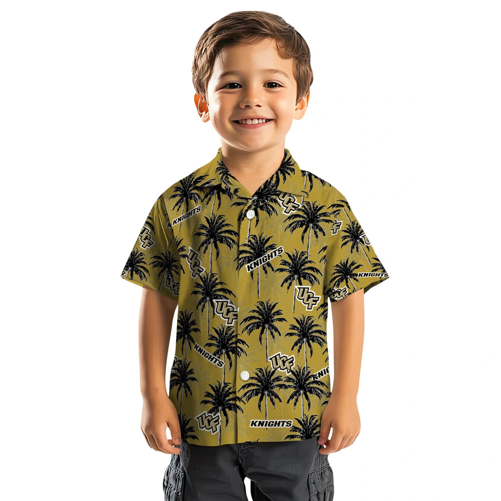 UCF Knights Hawaiian Shirt - Palm Tree Motif | Hula Hawaiian Shirts