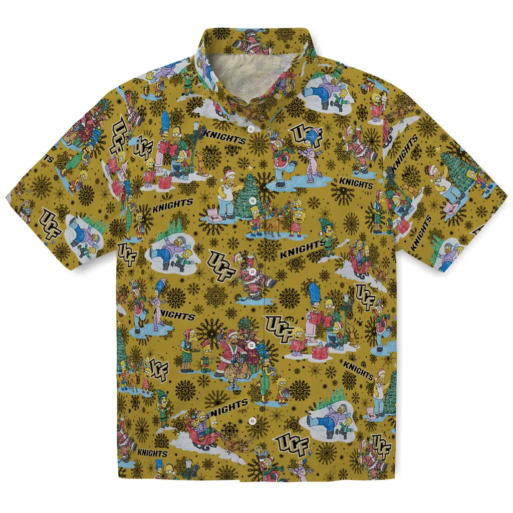 UCF Knights Hawaiian Shirt - Simpsons Christmas | Hula Hawaiian Shirts