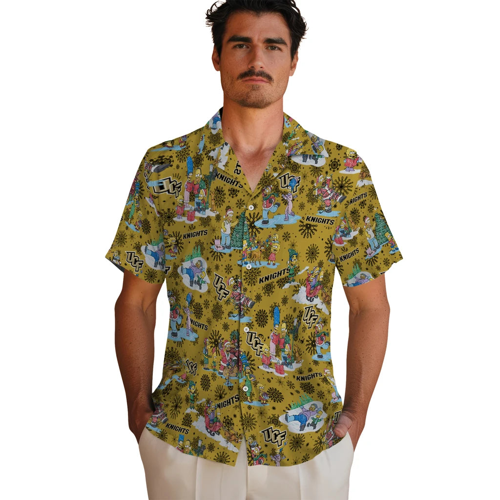 UCF Knights Hawaiian Shirt - Simpsons Christmas | Hula Hawaiian Shirts