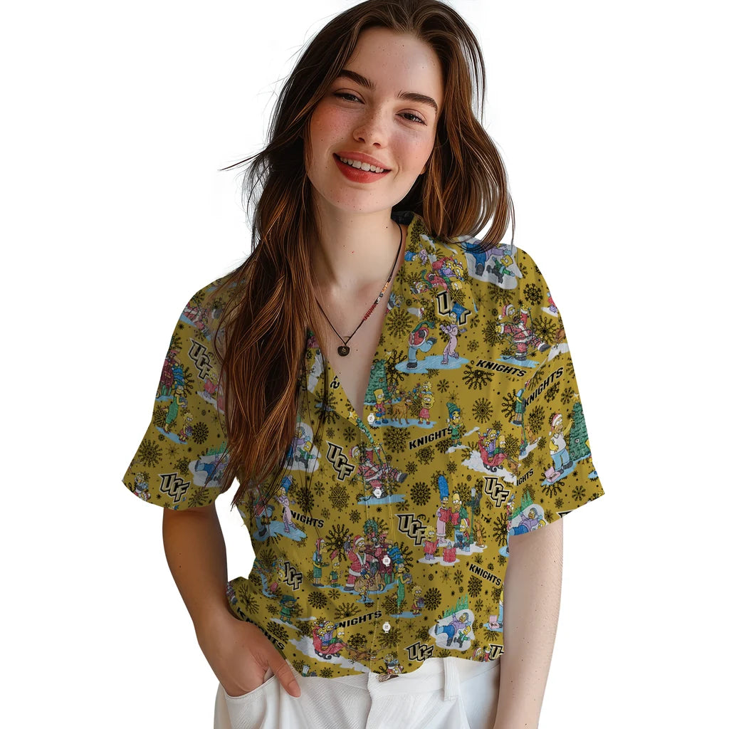 UCF Knights Hawaiian Shirt - Simpsons Christmas | Hula Hawaiian Shirts