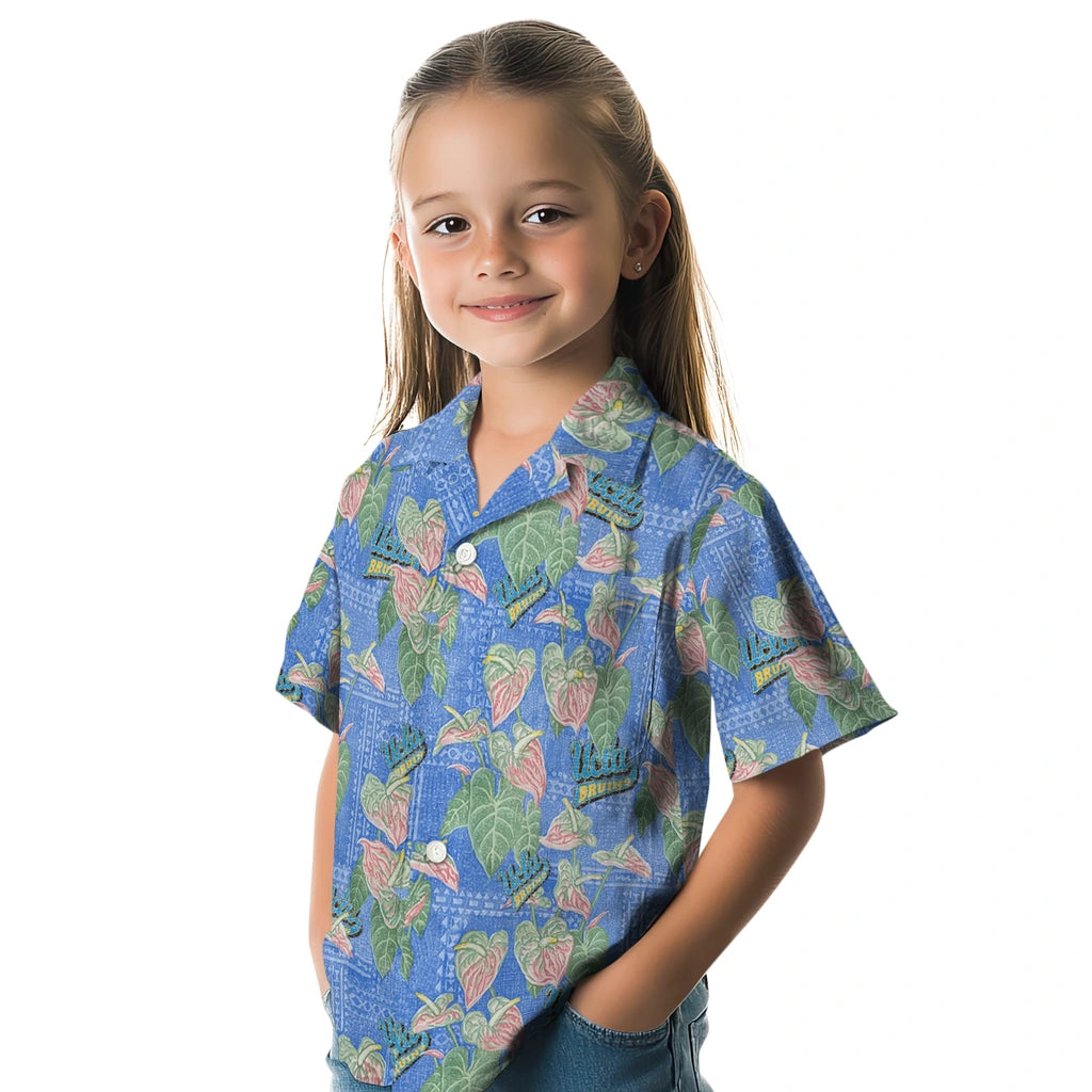 UCLA Bruins Hawaiian Shirt - Anthurium Overlay | Hula Hawaiian Shirts