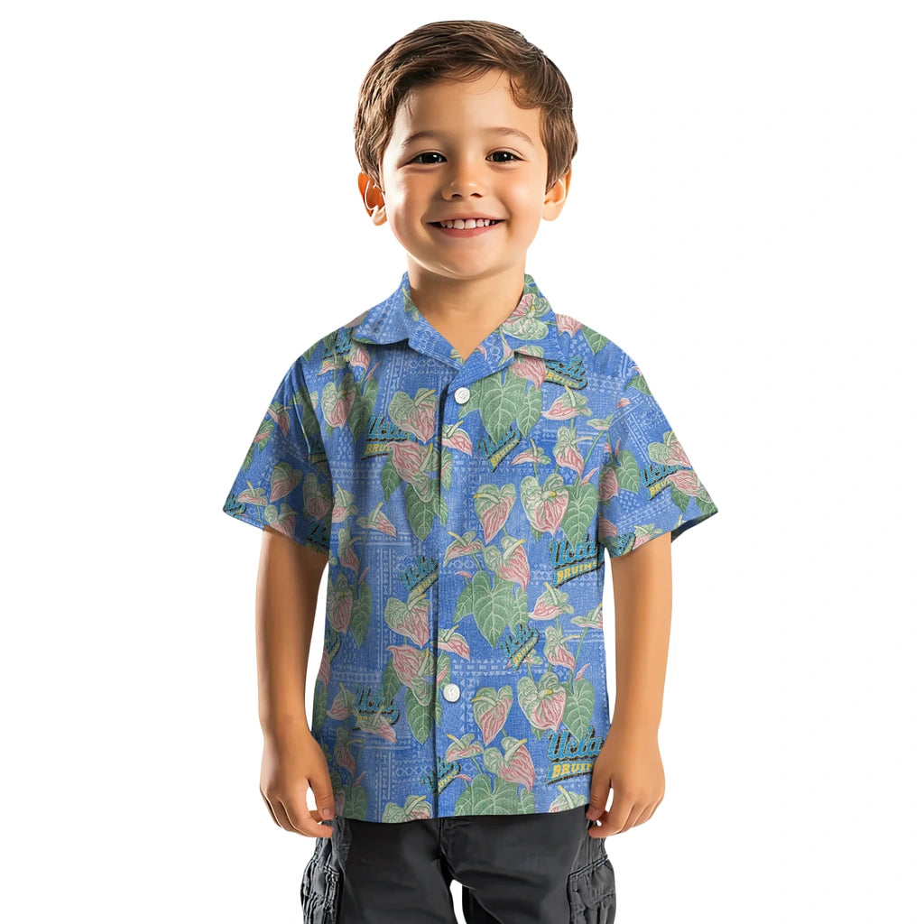 UCLA Bruins Hawaiian Shirt - Anthurium Overlay | Hula Hawaiian Shirts