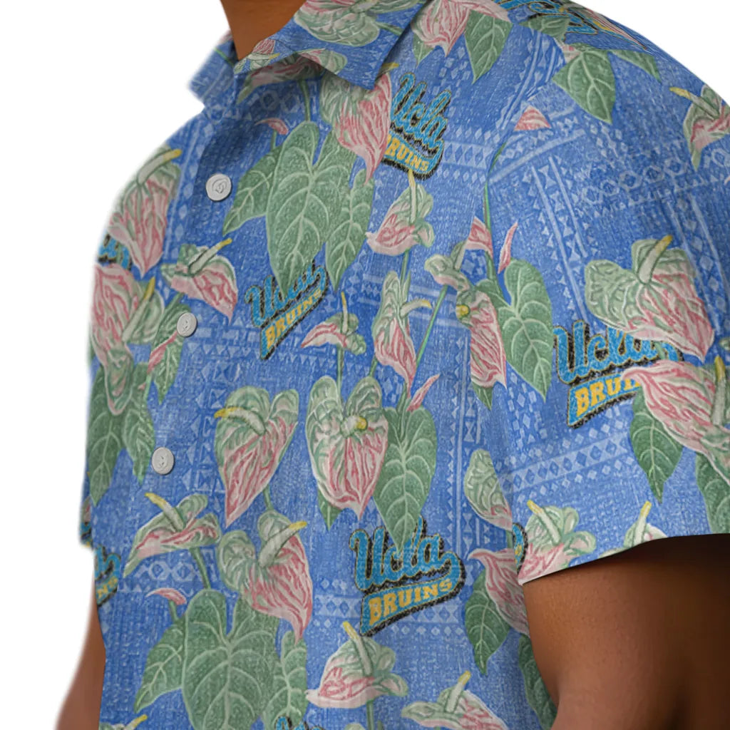 UCLA Bruins Hawaiian Shirt - Anthurium Overlay | Hula Hawaiian Shirts